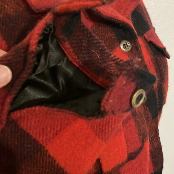 Erika Classics  wool blend red plant short jacket lined insulated hunter large - Picture 6 of 10